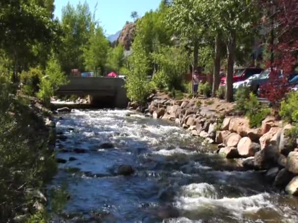 River Through Estes Park - 映像、動画