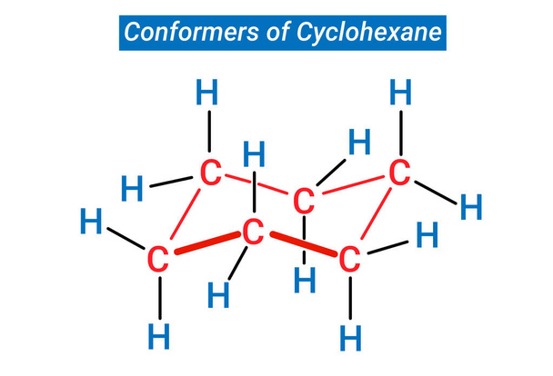Structure for Conformers of Cyclohexane - Vector, Image