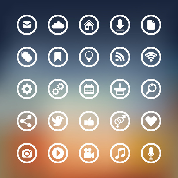 Icons for web - Vector, afbeelding
