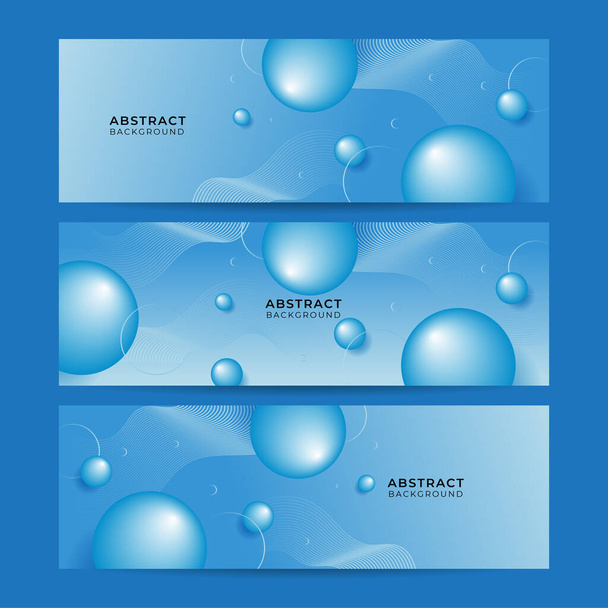 Vector abstract grafisch ontwerp banner patroon achtergrond sjabloon. Blauwe abstracte banner achtergrond - Vector, afbeelding