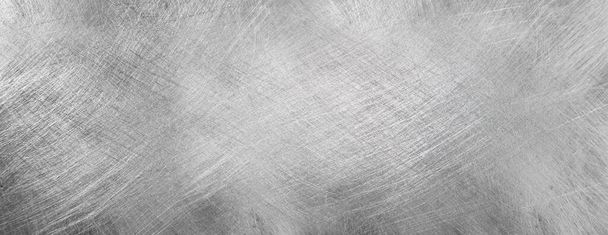 Fondo de textura de metal cepillado gris - Foto, imagen