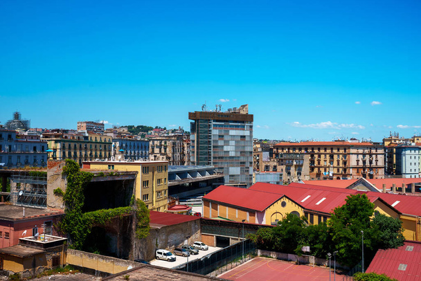 Aerial view of Napoli Porta Nolana railway station. - Fotografie, Obrázek