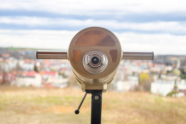 Gözlem güvertesi için sabit dürbünler. gözlem için dürbün - Fotoğraf, Görsel