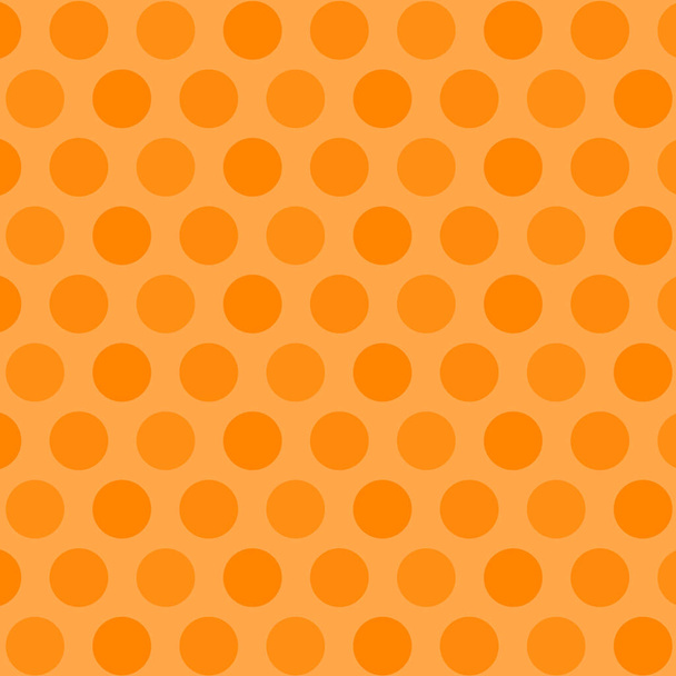 Polka dots on orange background, Polka dot seamless pattern for wallpaper, wrapping, scrapbooking - Valokuva, kuva