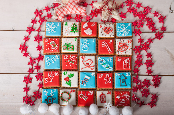 Advent calendar, christmas cookies - Foto, immagini