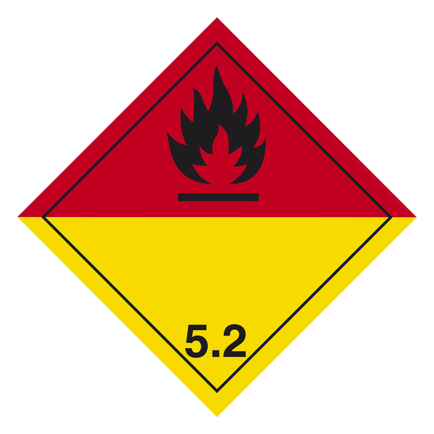 Знак опасных материалов
 - Вектор,изображение