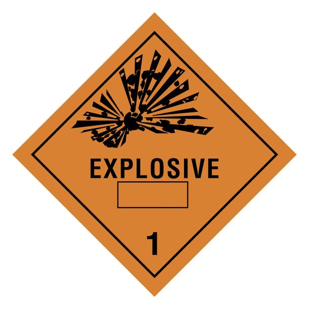 Hazardous materials sign - Vector, Image
