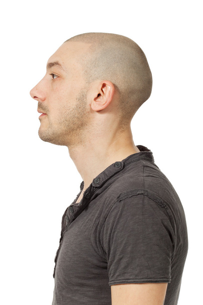Чоловік з поголеною головою
 - Фото, зображення