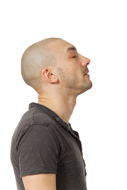 Man with shaved head - Foto, afbeelding