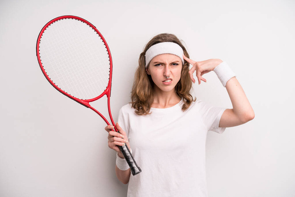 young girl practicing tennis. sport concept - Fotoğraf, Görsel