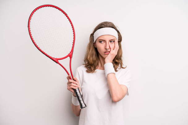 teenager girl. tennis concept - Foto, Bild