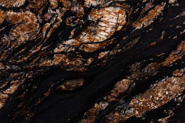 Přírodní černá magma žulová textura pro stylové interiérové práce. - Fotografie, Obrázek