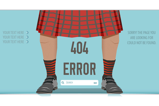Página no encontrada Error 404, ilustración vectorial
 - Vector, imagen