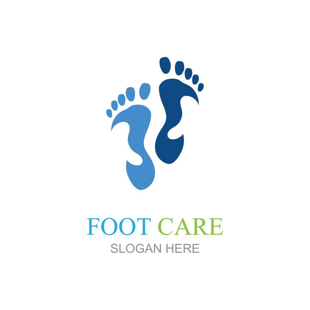 Foot care logo design concept vector, Iconic Foot Logo design Template - Vektor, Bild
