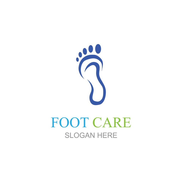 Foot care logo design concept vector, Iconic Foot Logo design Template - Вектор, зображення