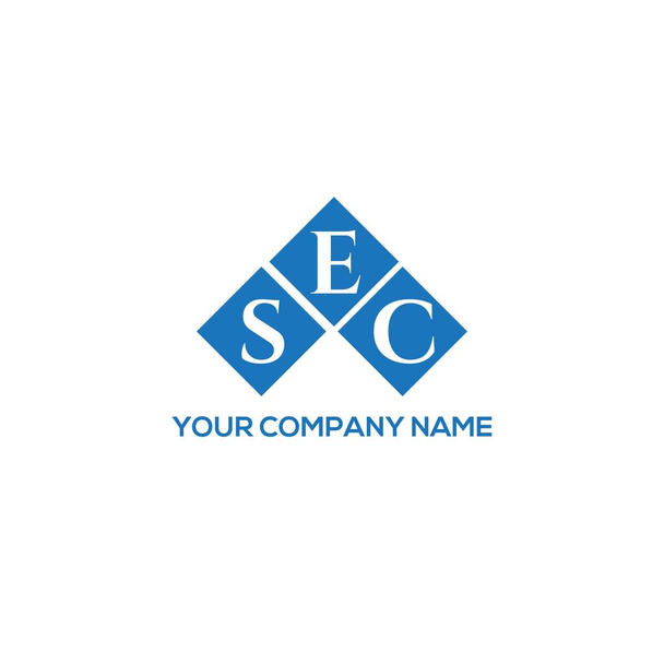 黒の背景にSECの手紙のロゴデザイン。SECクリエイティブイニシャルレターロゴコンセプト。SECの手紙のデザイン黒の背景にSECの手紙のロゴデザイン。SECクリエイティブイニシャルレターロゴコンセプト。SECの手紙のデザイン。黒の背景にSECの手紙のロゴデザイン - ベクター画像