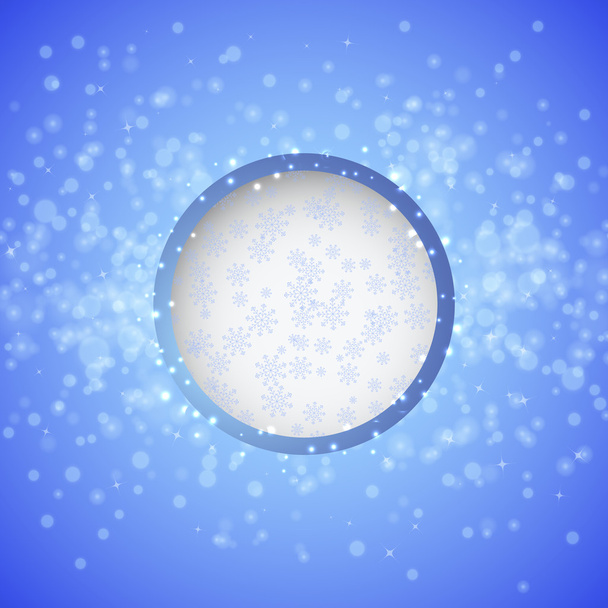 Winter blue xmas vector background  - Vector, Image