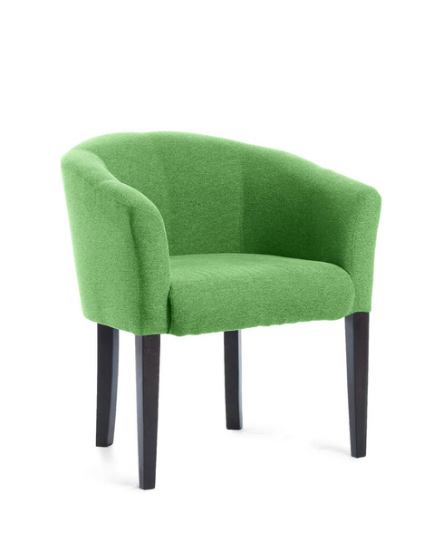 Modern green armchair on white background - Foto, Imagem