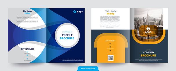 Company Profile Brochure Design Template - Vettoriali, immagini