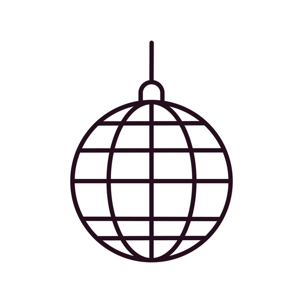 disco labda ikon vektor illusztráció tervezés - Vektor, kép