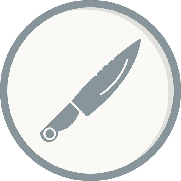 knife. web icon simple illustration  - Vector, imagen