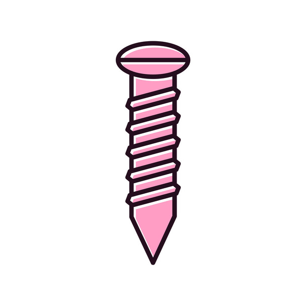 screw icon, vector illustration graphic design - Vector, Image