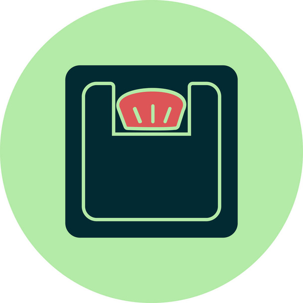 weight scale icon, vector illustration - Vector, Image