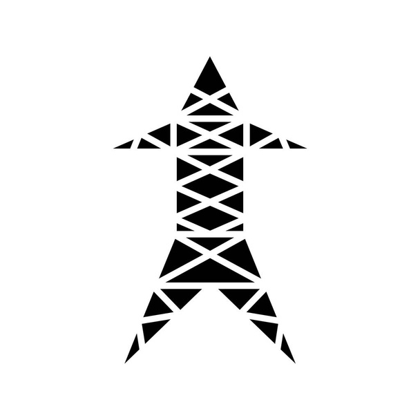 electric pylon. web icon simple illustration  - Vektor, Bild