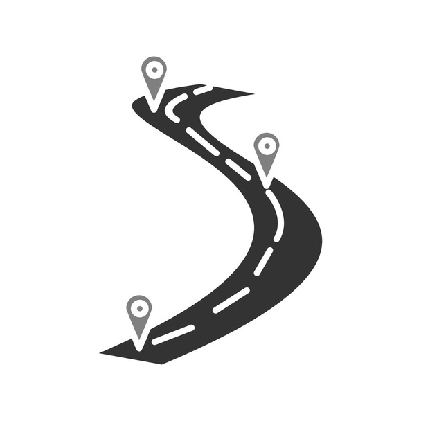 Mappa stradale icona vettoriale illustrazione
 - Vettoriali, immagini