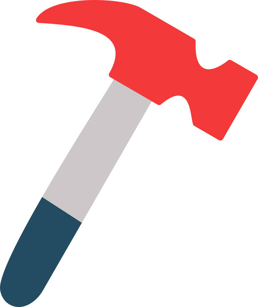 Een hamer. web icoon eenvoudige illustratie  - Vector, afbeelding