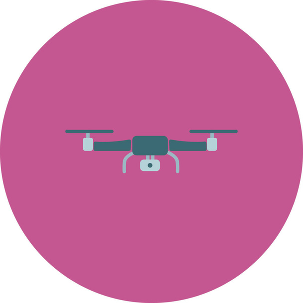 Camera drone pictogram vector illustratie - Vector, afbeelding