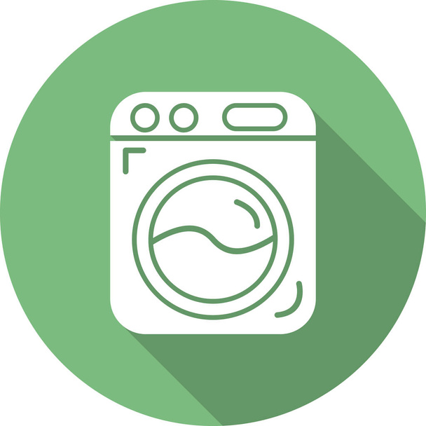 векторная иллюстрация иконок стиральной машины - Вектор,изображение