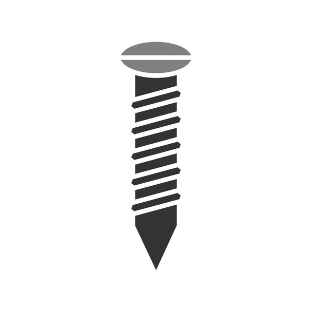 screw icon, vector illustration graphic design - ベクター画像
