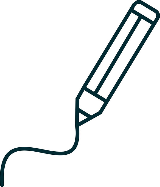 иконка вектора карандаша, современная простая иллюстрация рисунка  - Вектор,изображение