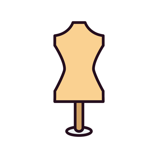 icône de mannequin. illustration plate du symbole vectoriel de vêtements pour la toile  - Vecteur, image