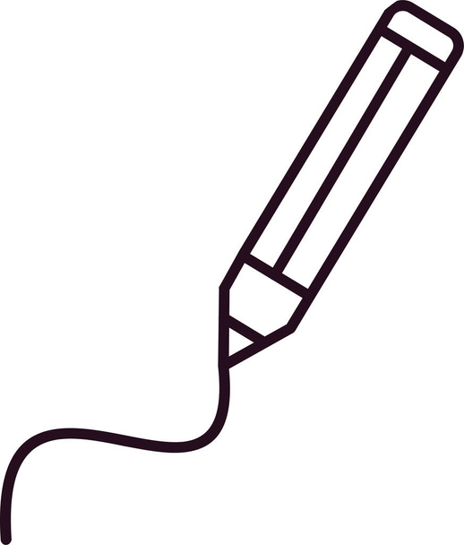 Kalem vektörü simgesi, çizimin modern basit gösterimi  - Vektör, Görsel