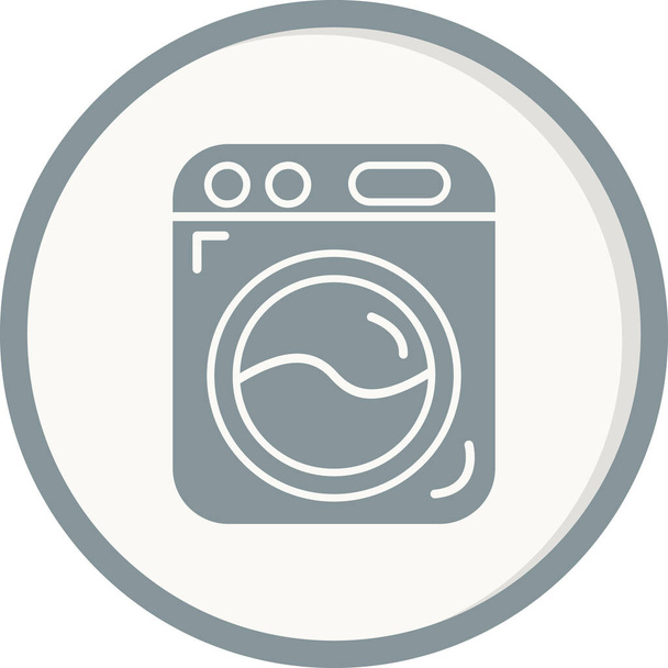lavado icono de la máquina vector ilustración - Vector, imagen