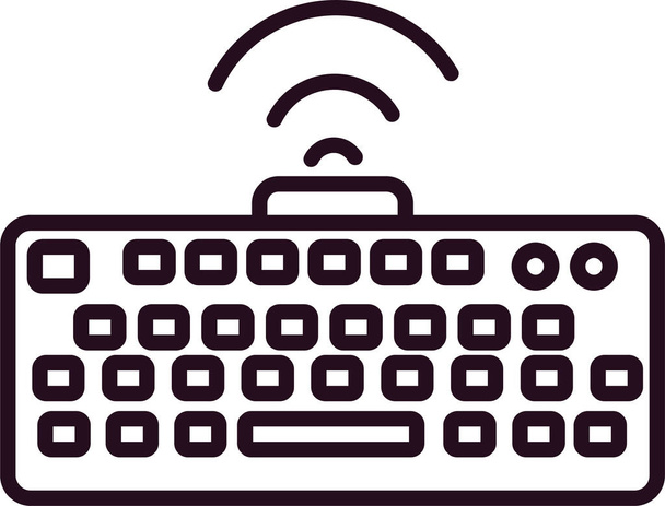 Keyboard  icon vector illustration - Vektör, Görsel