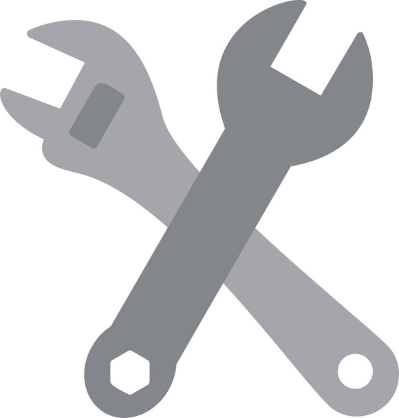 Cross Wrenches. web icon simple design - ベクター画像