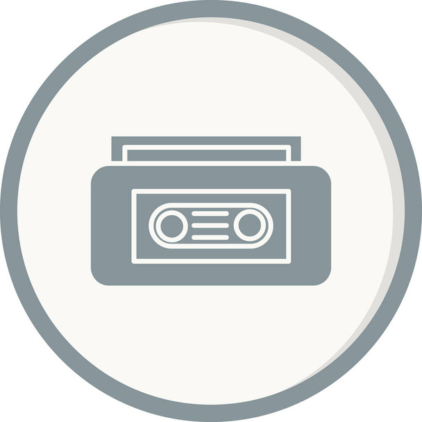 Video kaset. Web simgesi basit illüstrasyon - Vektör, Görsel