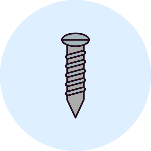 screw icon, vector illustration graphic design - Вектор,изображение