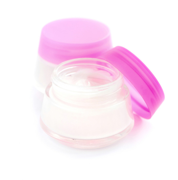 Cosmetic creams isolated on white background - Photo, Image