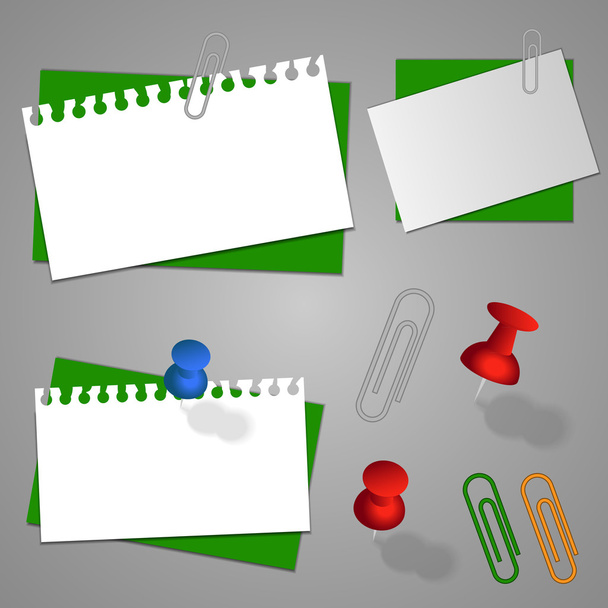 Verzameling briefpapier, enveloppen en accessoires sjablonen - Vector, afbeelding