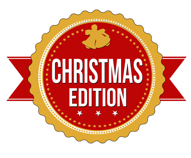 Christmas edition badge - Вектор, зображення