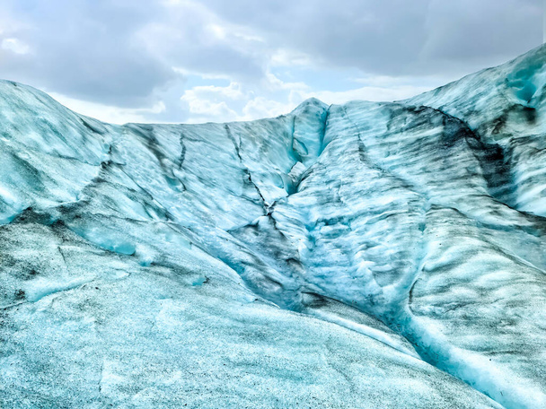 Close-up view of the blue ice on the jokulsarlon glacier in Iceland - Photo, Image