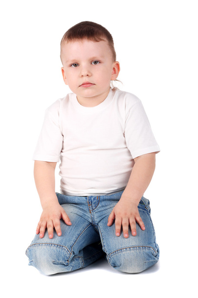 Child in jeans - Foto, Imagen