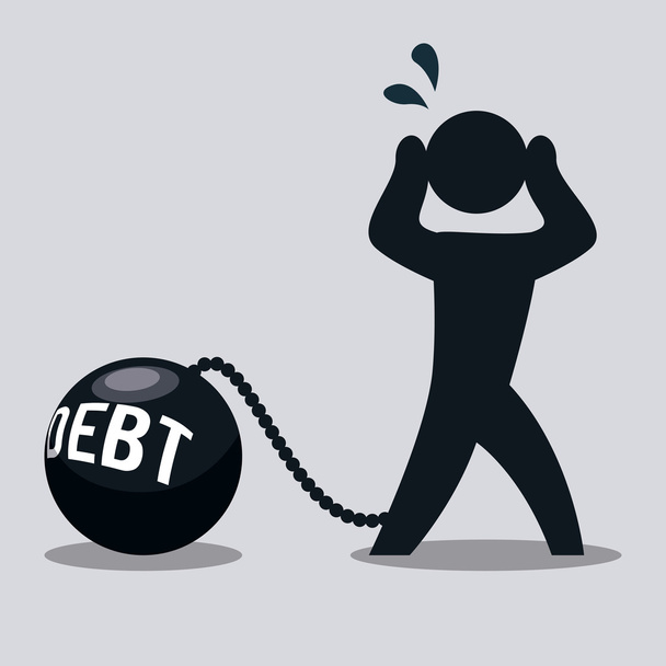 návrh dluhu  - Vektor, obrázek