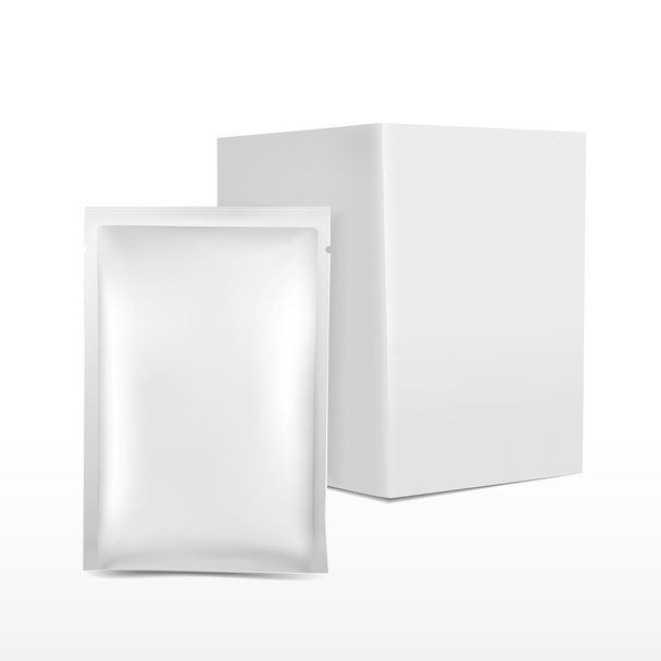 blank plastic package for cosmetics isolated on white  - Вектор,изображение