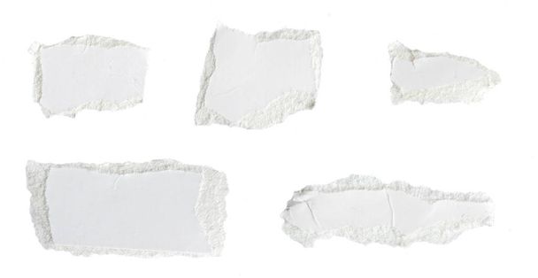 white paper on a white isolated background - Foto, Imagen