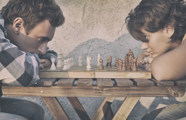 Пара шахмат
 - Фото, изображение
